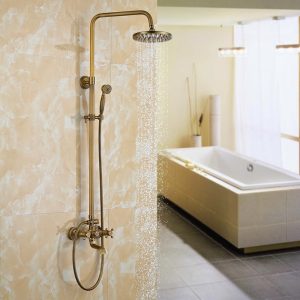 Ảnh công trình thực tế Vòi Sen Cây Kanly GCS05 Nóng Lạnh Cổ Điển Đồng Thau