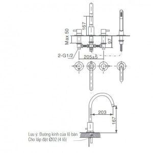 Ảnh công trình thực tế Vòi Sen Tắm Gắn Bồn INAX BFV-7000B