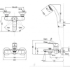 Vòi Sen Tắm INAX BFV-1403S-8C Nóng Lạnh Tay Sen Tăng Áp - ảnh 2