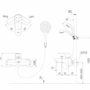 Ảnh công trình thực tế Vòi Sen Tắm INAX BFV-213S-1C Nóng Lạnh