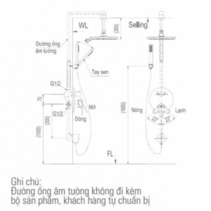 Ảnh công trình thực tế Vòi Sen Tắm INAX BFV-71SEC Âm Tường