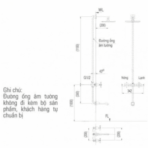 Ảnh công trình thực tế Vòi Sen Tắm INAX BFV-81SEW Âm Tường