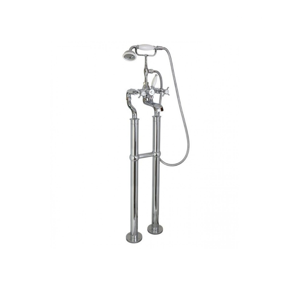 Vòi Sen Xả Bồn Tắm Kanly CHS09 Nóng Lạnh Đồng Mạ Chrome Cổ Điển