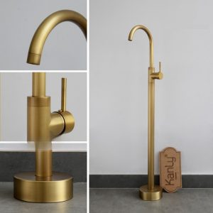 Ảnh công trình thực tế Vòi Sen Xả Bồn Tắm Kanly GCAH6 Nóng Lạnh Đặt Sàn Đồng Thau Cổ Điển