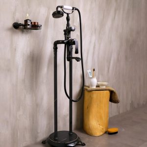 Ảnh công trình thực tế Vòi Sen Xả Bồn Tắm Kanly GCS09B Nóng Lạnh Đặt Sàn Bằng Đồng Màu Đen