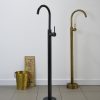 Vòi Xả Bồn Đặt Sàn Kanly GCAH6B Nóng Lạnh Màu Đen - ảnh 2