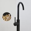 Vòi Xả Bồn Đặt Sàn Kanly GCAH6B Nóng Lạnh Màu Đen - ảnh 4