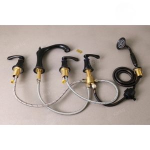 Ảnh công trình thực tế Vòi Xả Bồn Tắm 5 Lỗ Kanly GCB06B Nóng Lạnh Bằng Đồng Màu Đen