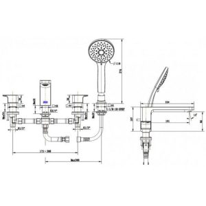 Ảnh công trình thực tế Vòi Xả Bồn Tắm American Standard WF-1300MB Acacia Nóng Lạnh Màu Đen