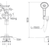Vòi Xả Sen Tắm INAX BFV-656S Đặt Sàn - ảnh 2