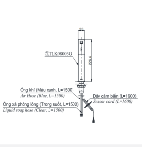 Ảnh công trình thực tế Vòi Xịt Xà Phòng TOTO TLK08003G Tự Động Cổ Cao