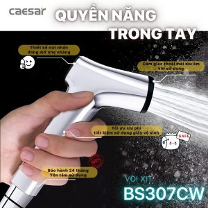Ảnh công trình thực tế Vòi xịt xi Caesar BS307CW