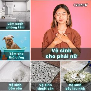 Ảnh công trình thực tế Vòi xịt xi Caesar BS307CW