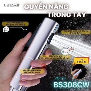 Ảnh công trình thực tế Vòi xịt xi Caesar BS308CW