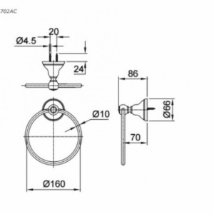 Ảnh công trình thực tế Vòng Treo Khăn TOTO TX702AC