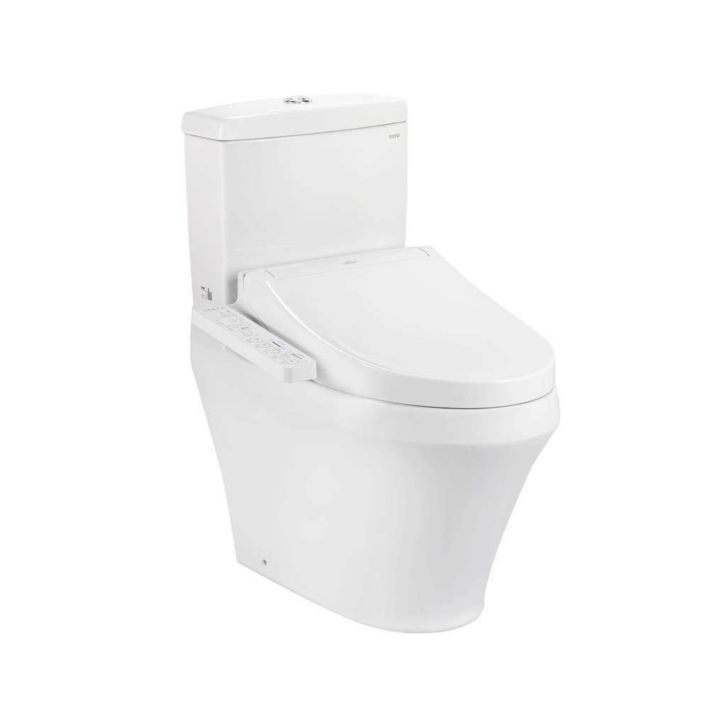 Bồn Cầu Điện Tử TOTO CS945DNW16#XW Kèm Nắp Rửa Điện Tử WASHLET Dòng C2 – TCF23410AAA (220V)