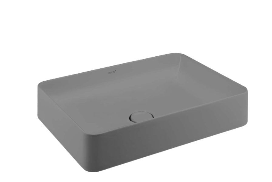 Chậu Rửa Lavabo COTTO C00342 MSL Đặt Bàn Màu Xám