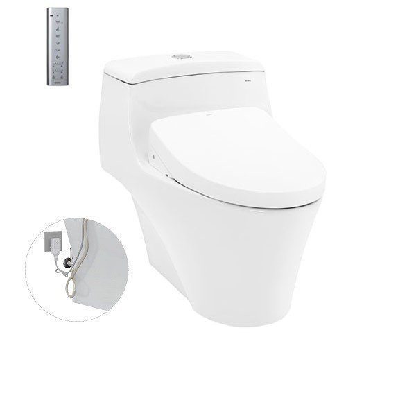 Bồn Cầu Điện Tử TOTO CW823RAW11#W/T53P100VR Kèm Nắp Rửa Điện Tử WASHLET Dòng S7 – TCF4911Z (220V)