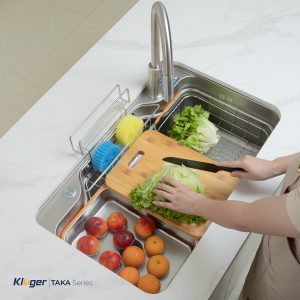 Ảnh công trình thực tế Chậu Rửa Bát Kluger KF7848FS LUX 1 Hố TAKA Series