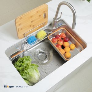 Ảnh công trình thực tế Chậu Rửa Bát Kluger KF7848FS LUX 1 Hố TAKA Series
