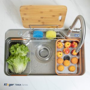 Ảnh công trình thực tế Chậu Rửa Bát Kluger KF7848FS LUX 1 Hố TAKA Series