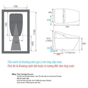Ảnh công trình thực tế Bàn Cầu Cảm Ứng ỨNG INAX REGIO DV-R115VH-VN/BKG (DVR115VHVN)