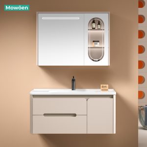 Bộ Tủ Chậu Lavabo Nhựa PVC MOWOEN MW2711-100 1000mm
