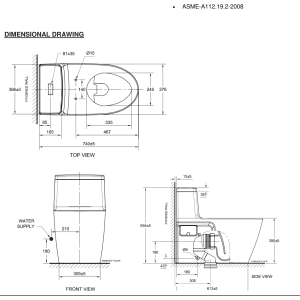 Ảnh công trình thực tế Bồn Cầu AMERICAN STANDARD 2007-WT 1 Khối Nắp Êm