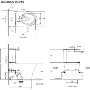 Ảnh công trình thực tế Bồn Cầu AMERICAN STANDARD 2622-WT 2 Khối Nắp Êm