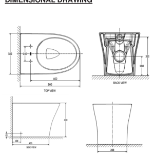 Ảnh công trình thực tế Bồn Cầu AMERICAN STANDARD VF-2141S Đặt Sàn Thoát Sàn Nắp Êm Crytal WP-C119