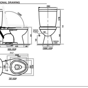 Ảnh công trình thực tế Bồn Cầu AMERICAN STANDARDVF-2396 2 Khối Nắp Thường
