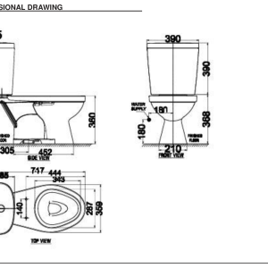Ảnh công trình thực tế Bồn Cầu AMERICAN STANDARD VF-2397 2 Khối Nắp Thường