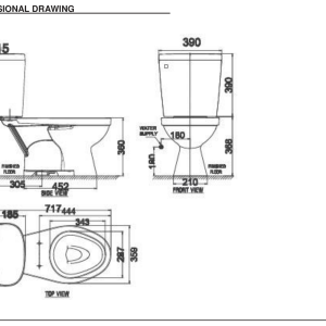 Ảnh công trình thực tế Bồn Cầu AMERICAN STANDARD VF-2398 2 Khối Nắp Thường