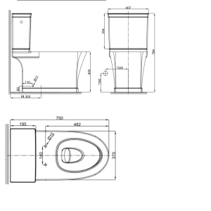 Ảnh công trình thực tế Bồn Cầu AMERICAN STANDARD VF-2781 2 Khối Nắp Êm