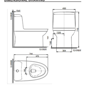 Ảnh công trình thực tế Bồn Cầu AMERICAN STANDARD WP-1830 1 Khối Nắp Êm