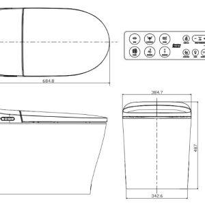 Ảnh công trình thực tế Bồn Cầu Thông Minh AMERICAN STANDARD WP-70DY e-Lite Tự Động