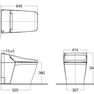 Ảnh công trình thực tế Bồn Cầu Điện Tử AMERICAN STANDARD WP-1806 1 Khối Nắp Tự Động Đóng Êm Acacia Evolution