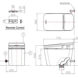 Ảnh công trình thực tế Bồn Cầu Điện Tử AMERICAN STANDARD KP-8312 1 Khối Nắp Tự Động Đóng Êm PLAT