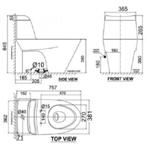 Ảnh công trình thực tế Bồn cầu nắp rửa cơ American Standard VF-2010S