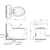 Bàn Cầu TOTO MS366T7 (C366) Một Khối Nắp TC6040S - ảnh 2
