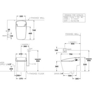 Ảnh công trình thực tế Bàn Cầu Cảm Ứng COTTO C10227 Tunio