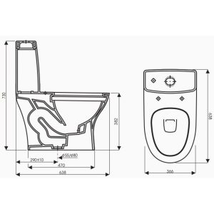 Ảnh công trình thực tế Bồn Cầu Thiên Thanh River CK 69 Toilet 1 Khối Xả Nhấn