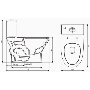 Ảnh công trình thực tế Bồn Cầu Thiên Thanh Everest CK79 Toilet 1 Khối Xả Nhấn