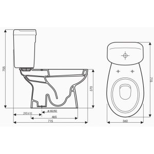 Ảnh công trình thực tế Bồn Cầu Thiên Thanh Queen CD4429 Toilet 2 Khối Xả Nhấn