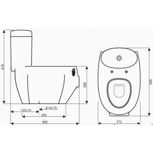 Ảnh công trình thực tế Bồn Cầu Trẻ Em Thiên Thanh Piggy 1 Khối Xả Nhấn