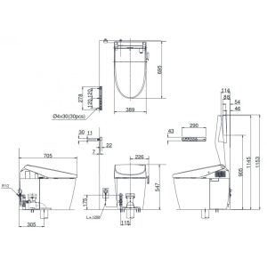 Ảnh công trình thực tế (HTK) Bồn Cầu Thông Minh TOTO CS985VA/TCF9786WA NEOREST AH