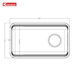 Ảnh công trình thực tế Chậu Rửa Chén KONOX Tari Smart 8847PP 1 Hố Chống Xước