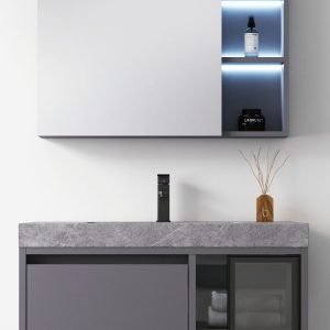 Bộ tủ chậu và gương LED MOWOEN MW6803S-80