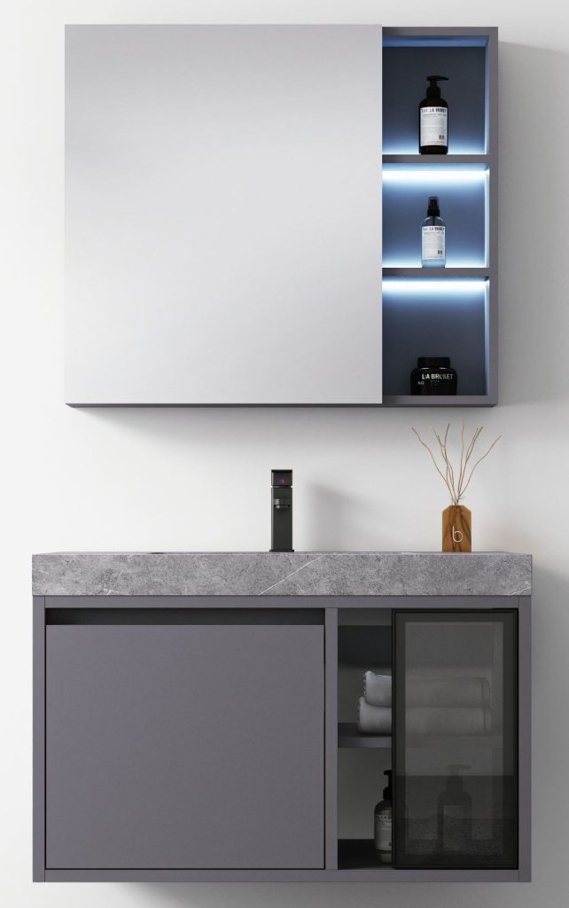 Bộ Tủ Chậu Phòng Tắm MOWOEN MW6803S-80 800mm