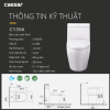 Bồn cầu 1 khối nắp rửa cơ C1356F/TAF060 - ảnh 3
